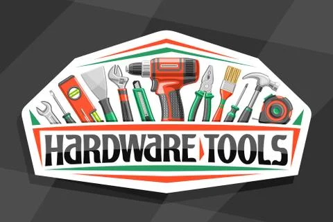 Vector logo for Hardware Tools Stock Illustration