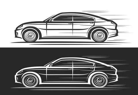 Vector logo for Hatchback Car Stock Illustration