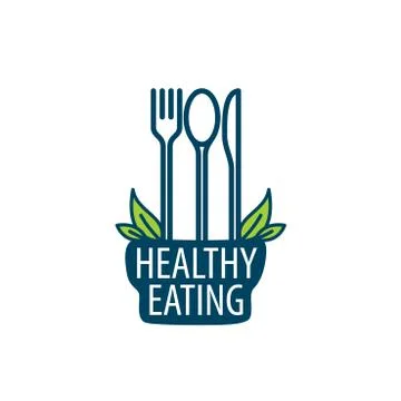 Vector logo healthy eating Stock Illustration