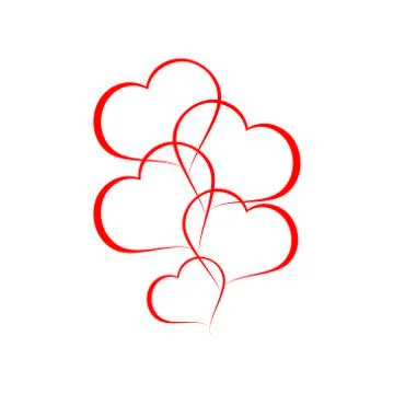 Vector logo heart イラスト素材