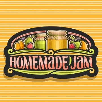 Vector logo for Homemade Jam Stock Illustration