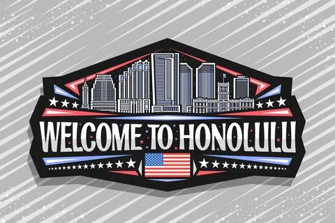 Vector logo for Honolulu Ilustración de archivo