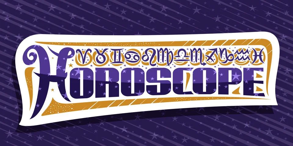 Vector logo for Horoscope Stock Illustration
