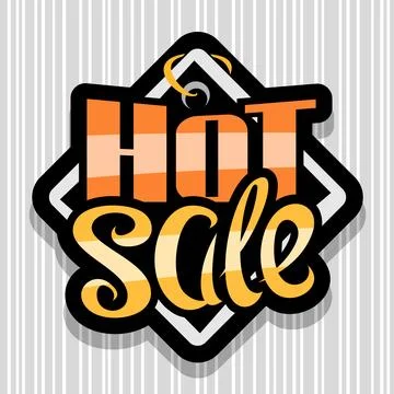 Vector logo for Hot Sale Stock Illustration