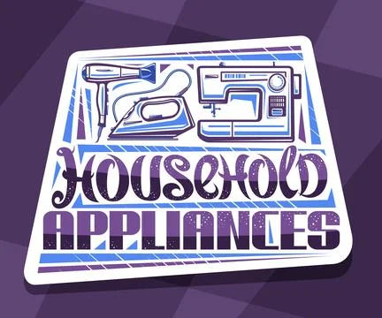 Vector logo for Household Appliances Stock Illustration