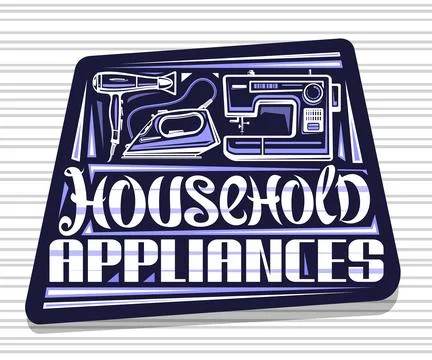 Vector logo for Household Appliances Stock Illustration