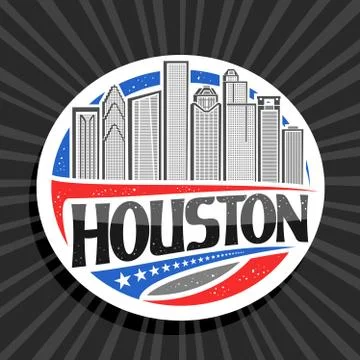 Vector logo for Houston Stock Illustration