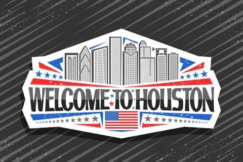 Vector logo for Houston Stock Illustration