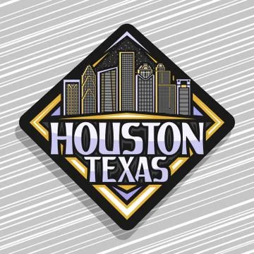 Vector logo for Houston Stock Illustration