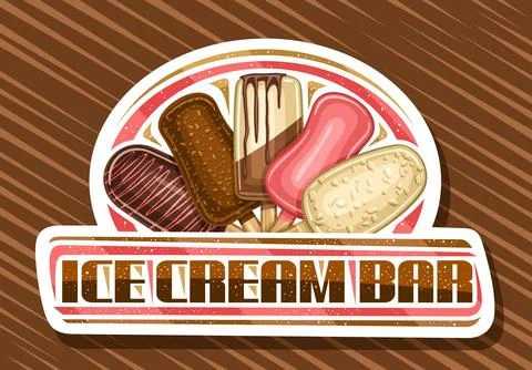 Vector logo for Ice Cream Bar Stock Illustration