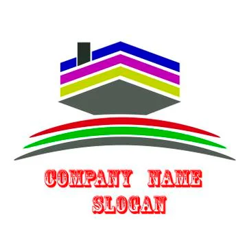 Vector logo icon property Stock Illustration