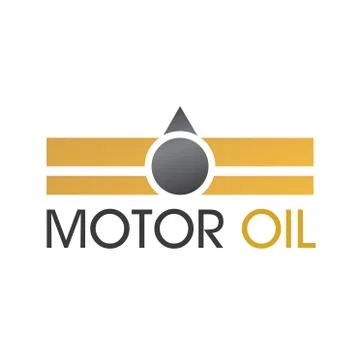 Vector logo, illustration of engine oil and fuel Stock Illustration