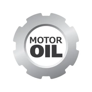 Vector logo, illustration of engine oil and fuel Stock Illustration