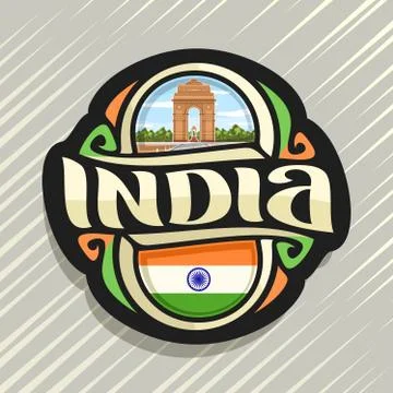 Vector logo for India Stock Illustration