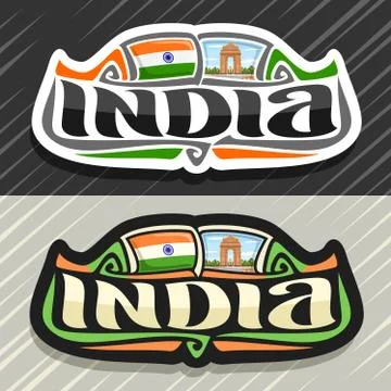 Vector logo for India Stock Illustration