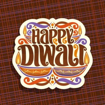 Vector logo for Indian Diwali Stock Illustration