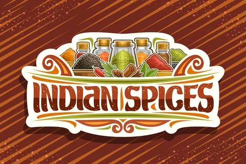 Vector logo for Indian Spices Stock Illustration