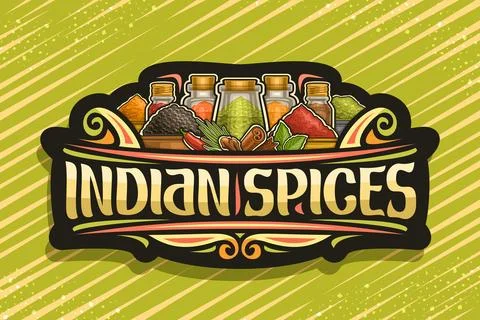 Vector logo for Indian Spices Stock Illustration