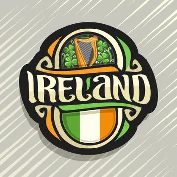 Vector logo for Ireland Stock Illustration
