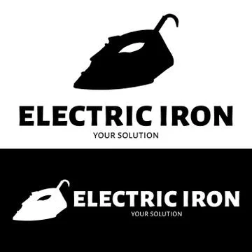 Vector logo iron. Brand's logo in the form of iron Stock Illustration