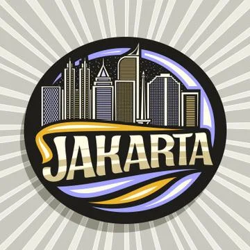 Vector logo for Jakarta Stockillustratie