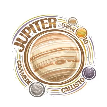 Vector logo for Jupiter Stock Illustration