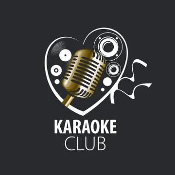 Vector logo karaoke Stock Illustration