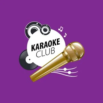Vector logo karaoke Stock Illustration
