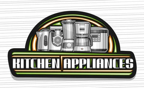 Vector logo for Kitchen Appliances Stock Illustration