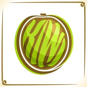 Vector logo for Kiwi Fruit Stock Illustration
