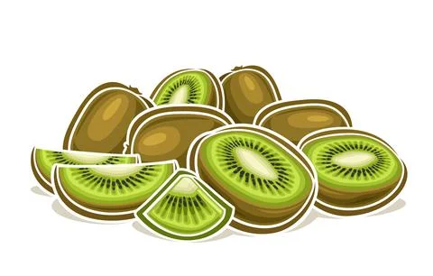 Vector logo for Kiwi Fruit Stock Illustration