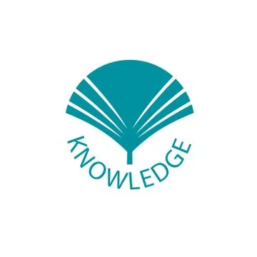 Vector logo knowledge Stock Illustration