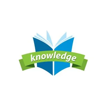 Vector logo knowledge Stock Illustration
