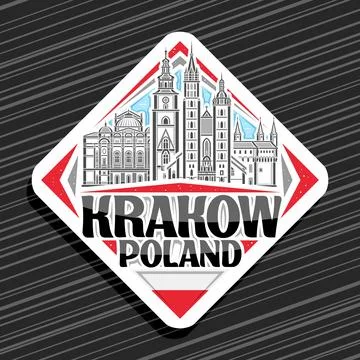 Vector logo for Krakow Stock Illustration