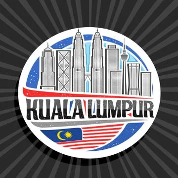 Vector logo for Kuala Lumpur Stock Illustration