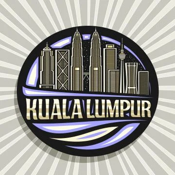 Vector logo for Kuala Lumpur Stock Illustration