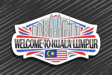 Vector logo for Kuala Lumpur Stock-Illustration