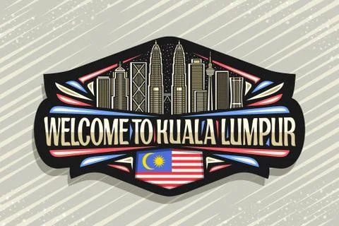 Vector logo for Kuala Lumpur Stock Illustration
