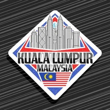 Vector logo for Kuala Lumpur Stock Illustration