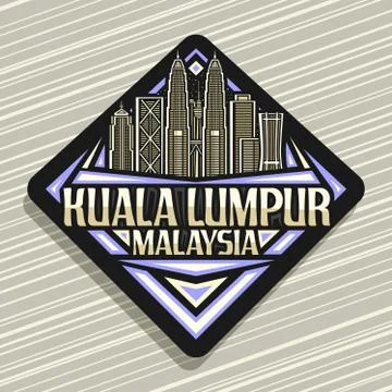 Vector logo for Kuala Lumpur Stock Illustration