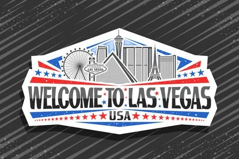 Vector logo for Las Vegas Illustrazione stock