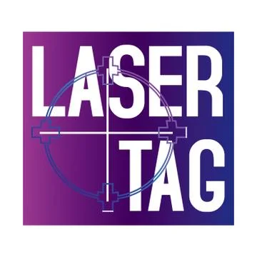 Vector logo for laser tag and airsoft Stock Illustration