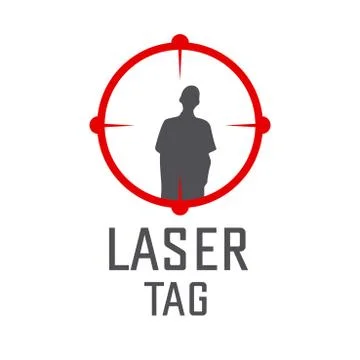 Vector logo for laser tag and airsoft Stock Illustration