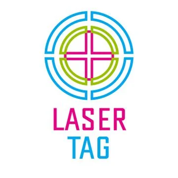 Vector logo for laser tag and airsoft Stock Illustration
