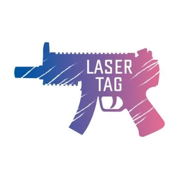 Vector logo for laser tag and airsoft Stock Illustration