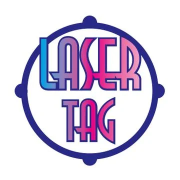 Vector logo for laser tag and airsoft Stock Illustration