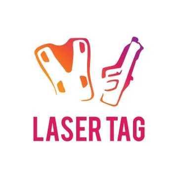 Vector logo for laser tag and airsoft Stock Illustration