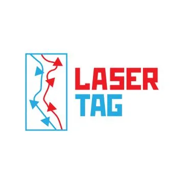 Vector logo for laser tag and airsoft Stock Illustration