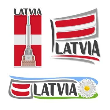 Vector logo for Latvia Stock Illustration