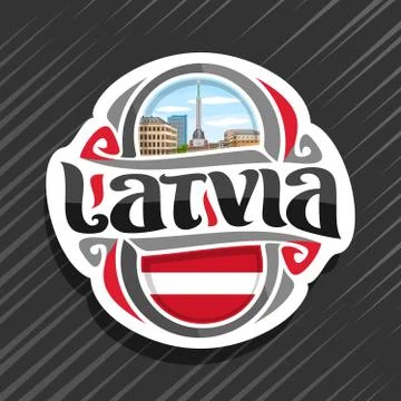 Vector logo for Latvia Stock Illustration